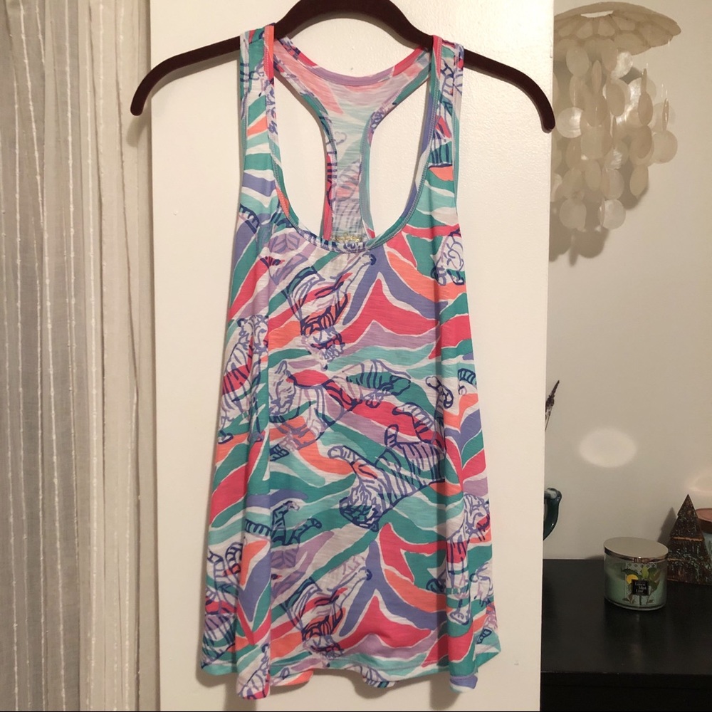 Lilly Pulitzer Tiger Pattern Tank Top